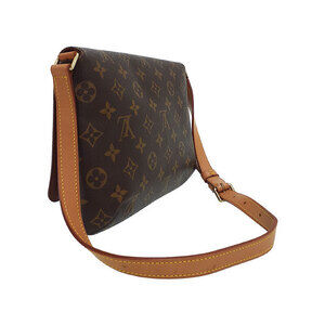 Louis Vuitton Bag Musette Short Leather Tango Shoulder Monogram Brown